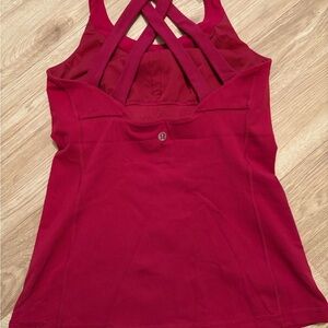 Lululemon Athletica Pink Backless Tank Top